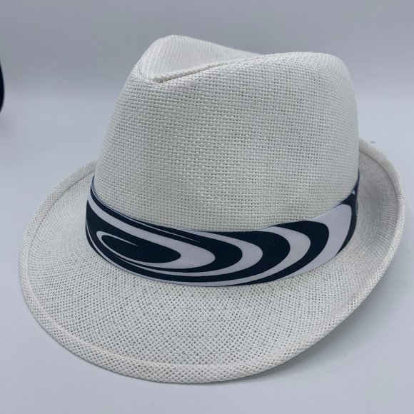 FEDORA HAT WHITE - 100% RECYCLE PAPER - Picture 2 of 4
